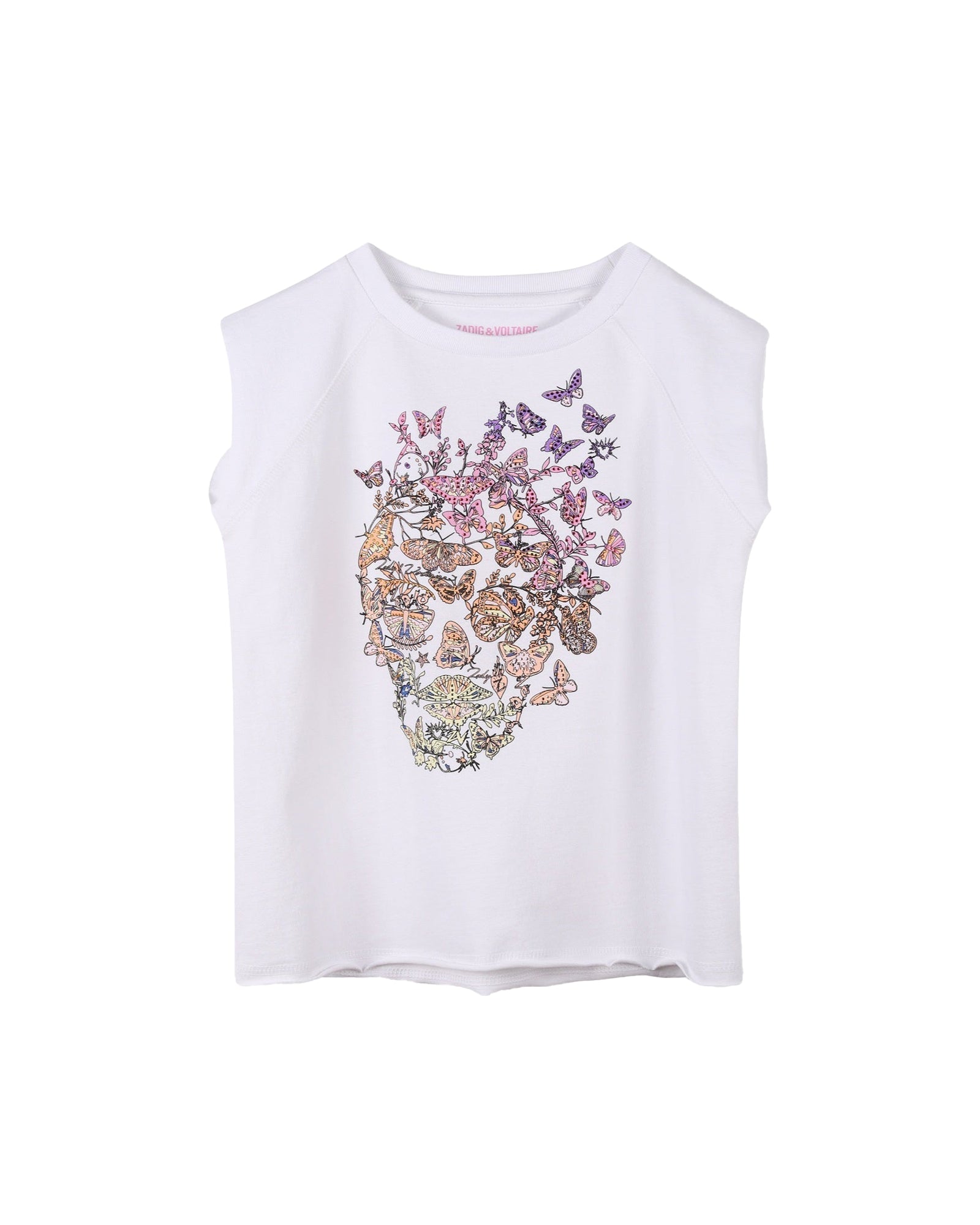 Débardeur avec illustration en coton - Blanc