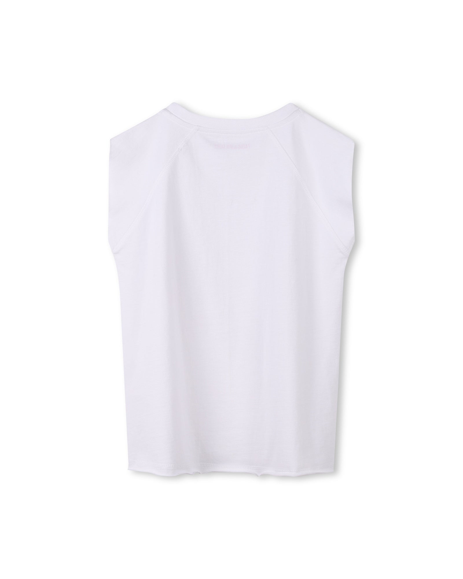Tank top with illustration - White