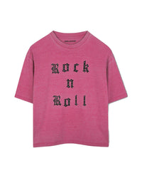 T-shirt avec illustration en coton - Groseille