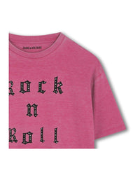 T-shirt with cotton illustration - Groseille