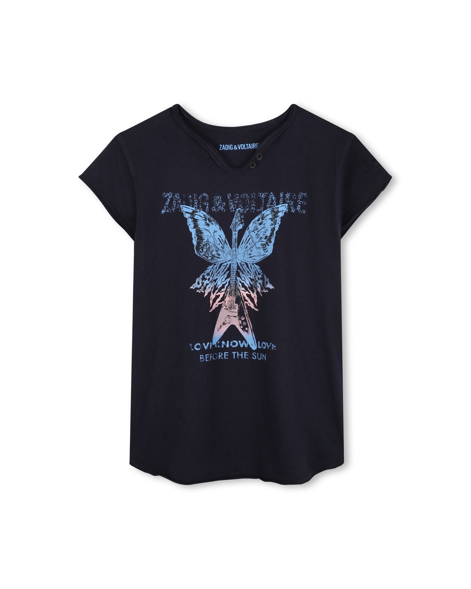 T-shirt with embroidery - Dark Blue