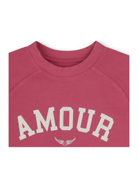 Sweatshirt en molleton - Groseille