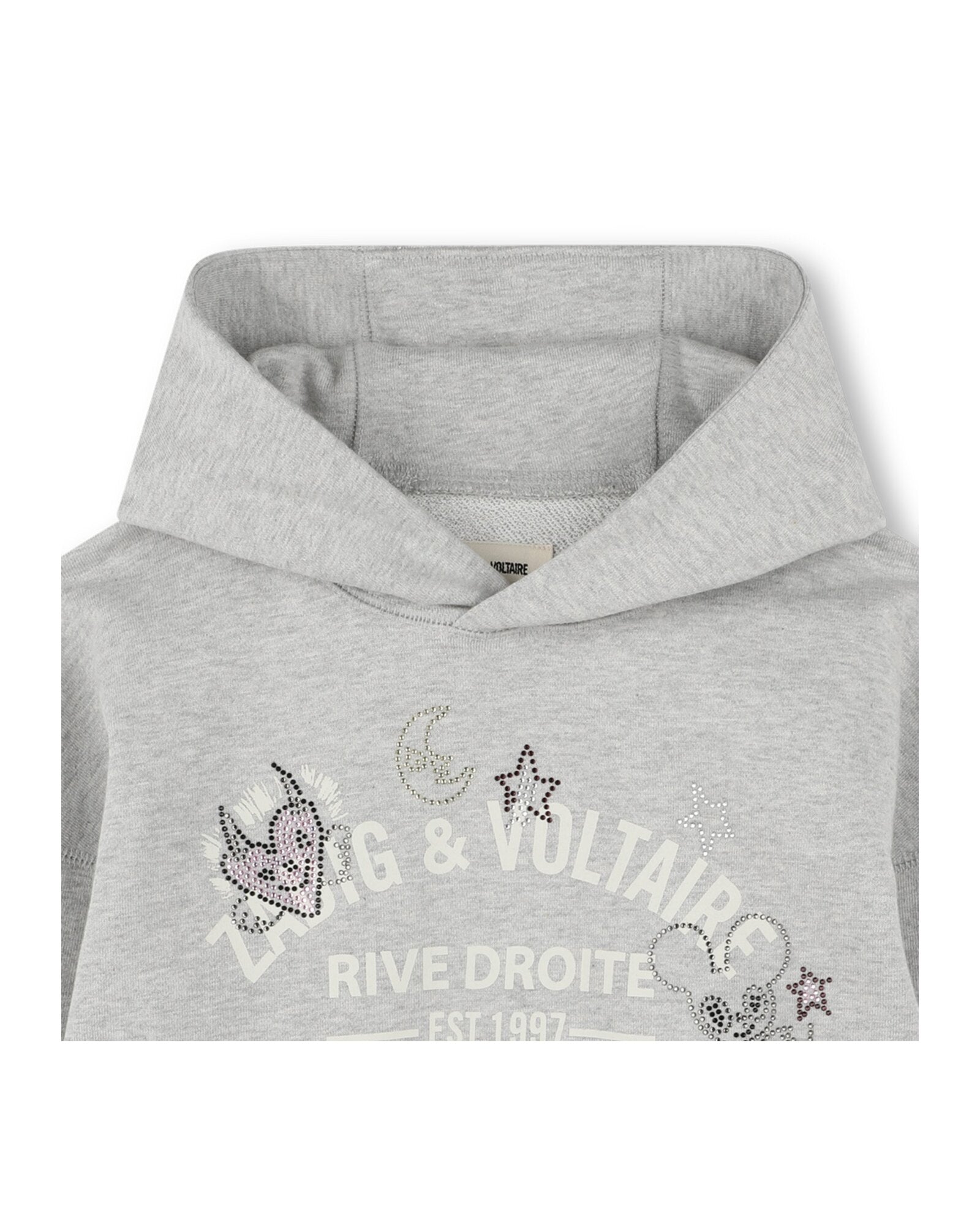 Sweatshirt à capuche - Gris Chiné