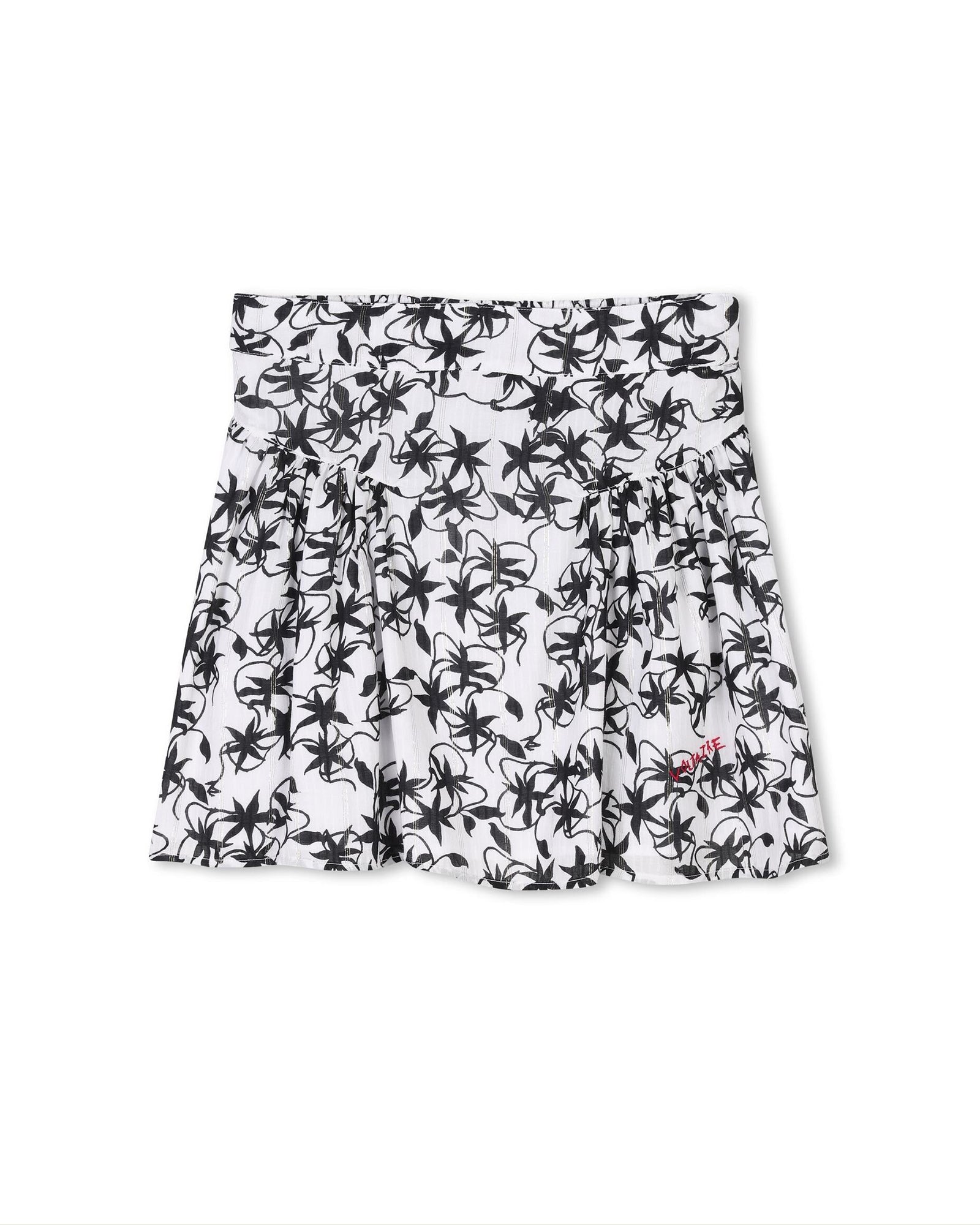 Elasticated waist skirt - White
