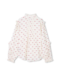 Blouse manches longues en coton - Milk