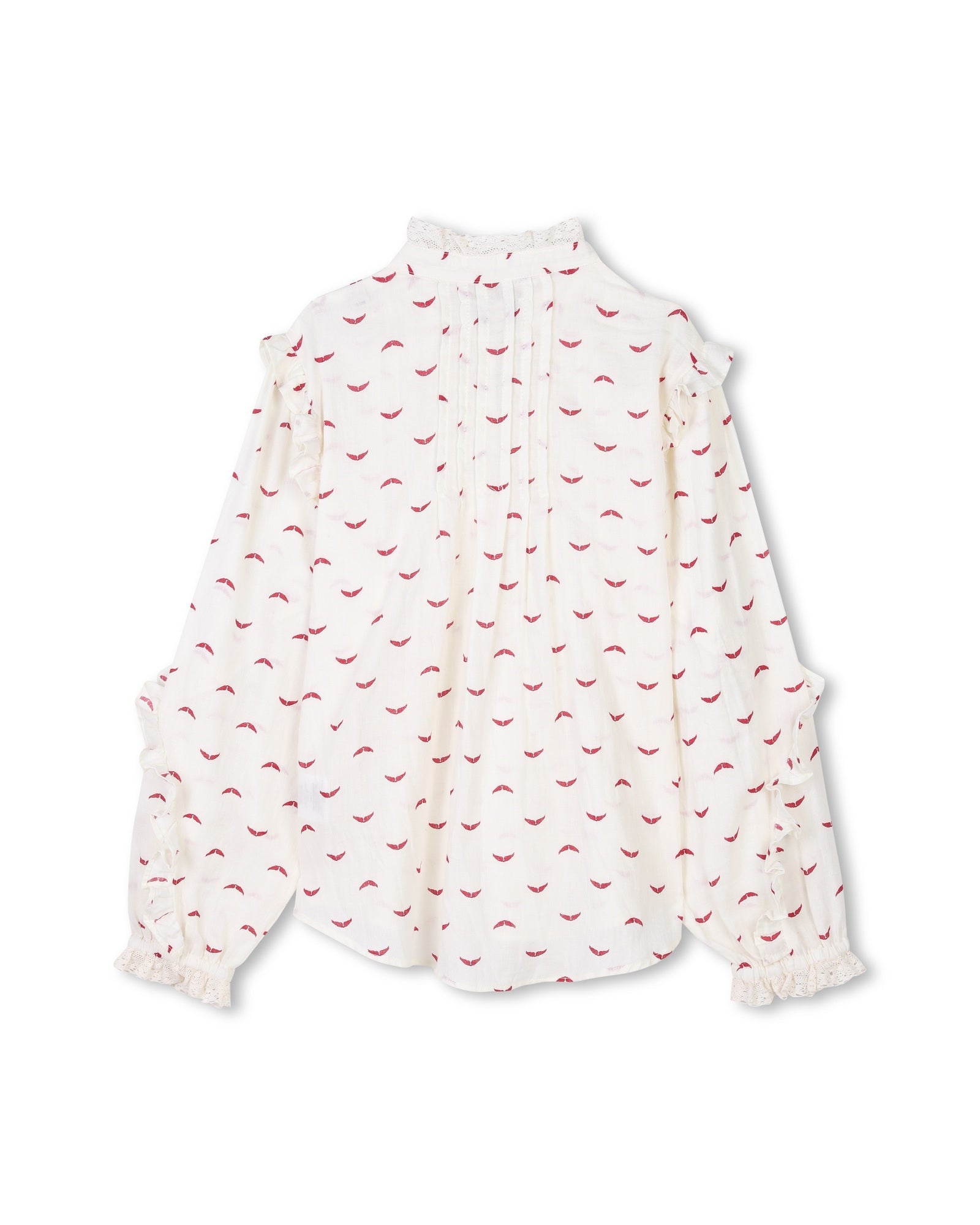 Blouse manches longues en coton - Milk