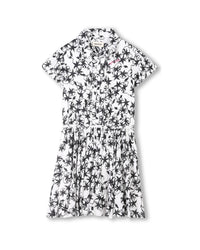 Robe avec à taille élastiquée - Blanc