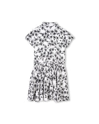 Robe avec à taille élastiquée - Blanc