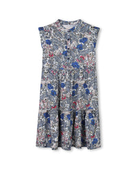 Robe longue imprimée allover - Dark Blue