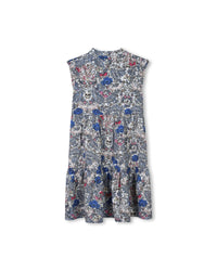 Robe longue imprimée allover - Dark Blue
