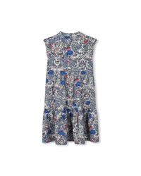 Robe longue à imprimé allover - Dark Blue