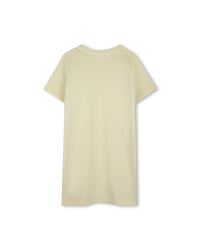 Cotton short dress - Acid Yellow