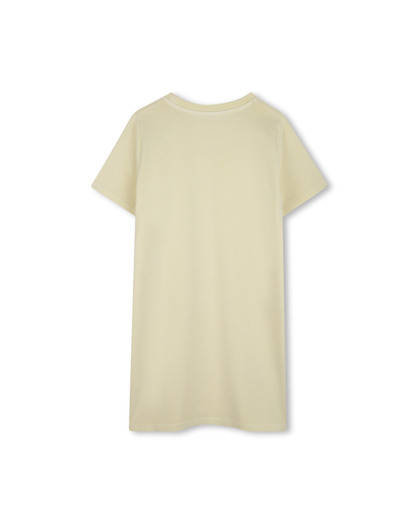 Cotton short dress - Acid Yellow