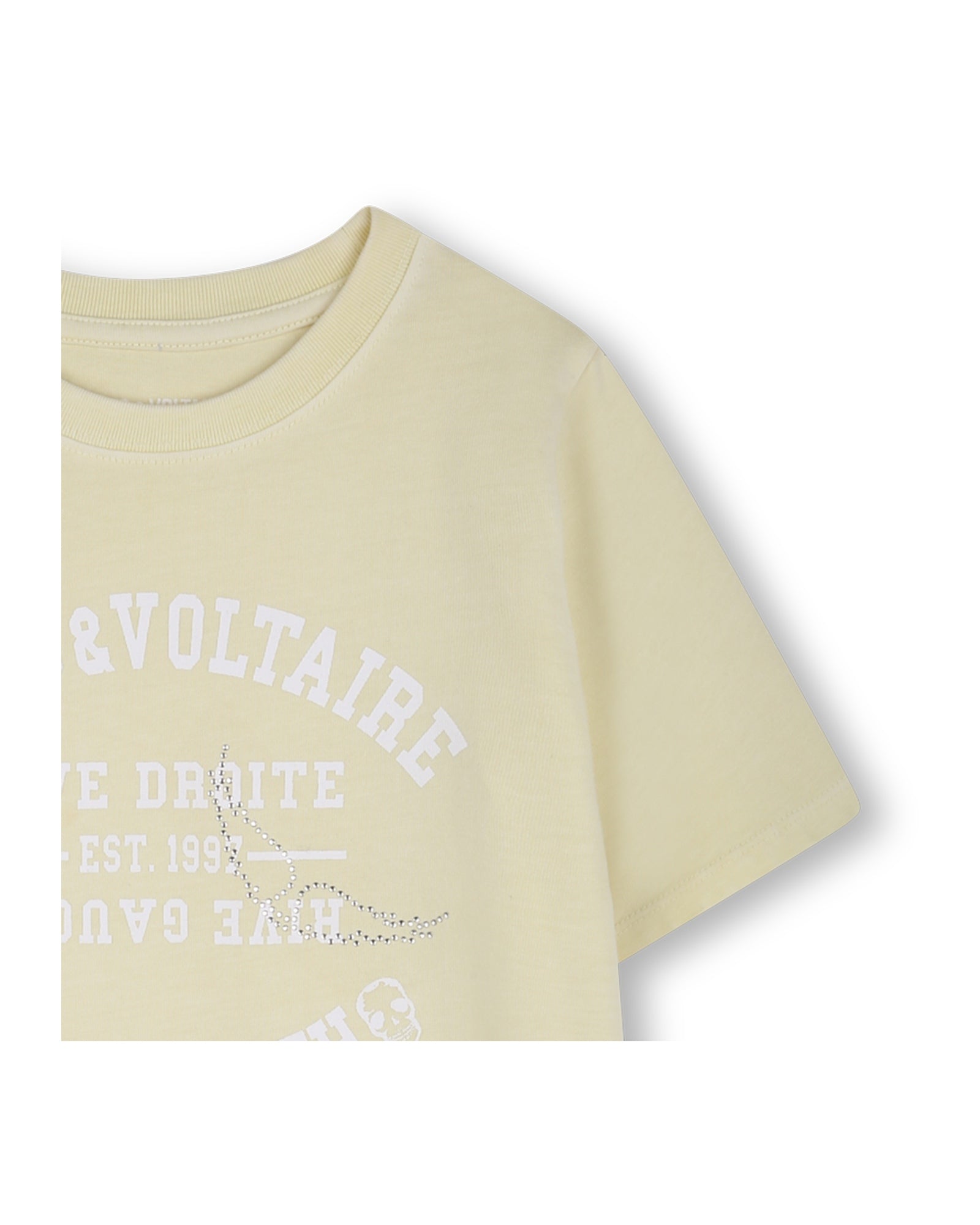 Cotton short dress - Acid Yellow