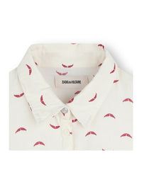 Robe imprimée en coton - Milk