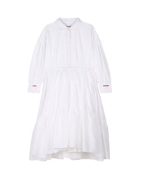 Robe de cérémonie voile de coton - Blanc