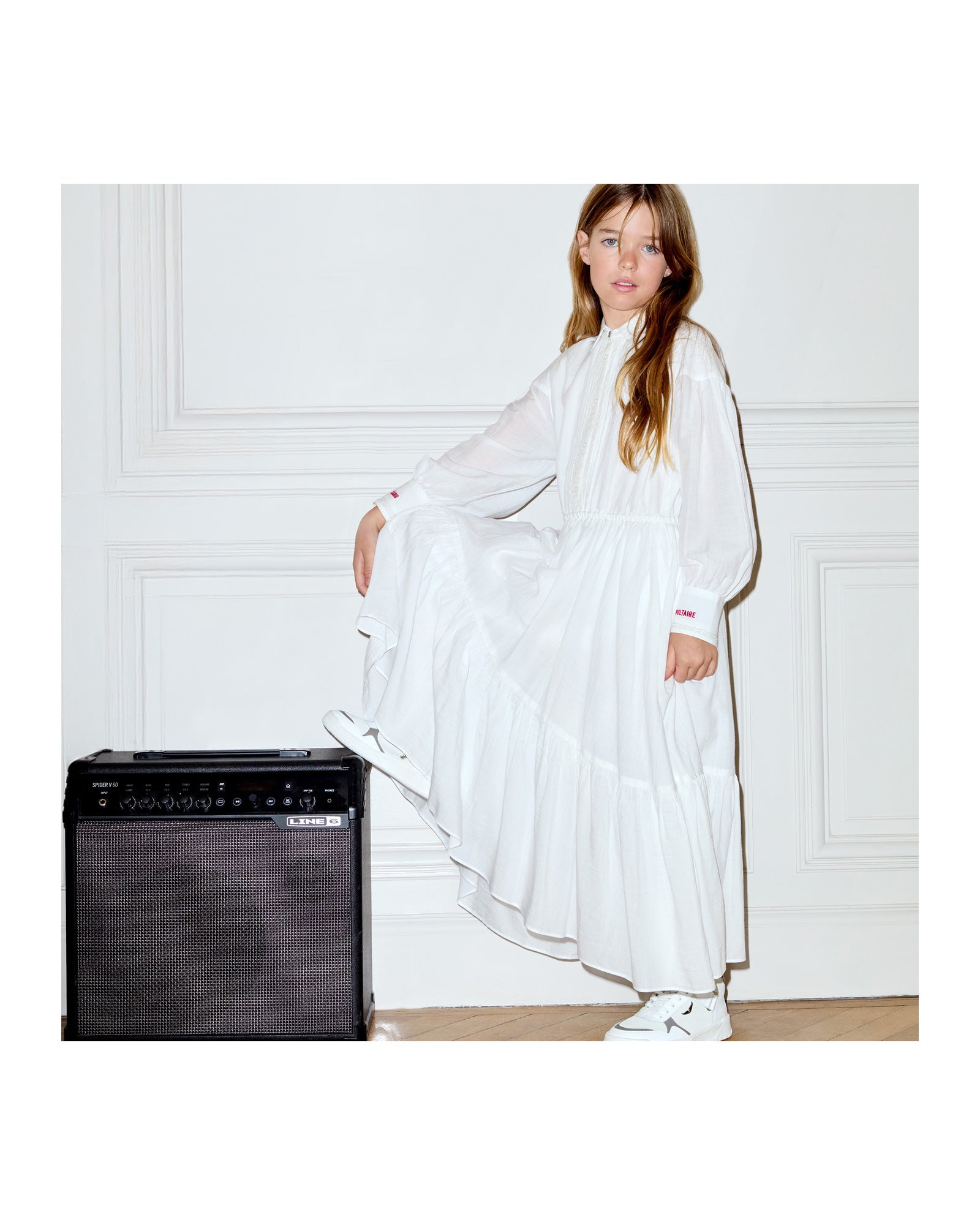 Robe de cérémonie en voile - Blanc