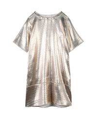 Metallic-look dress - MorDoré