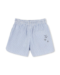 Short à taille élastiquée - Bleu Ozone