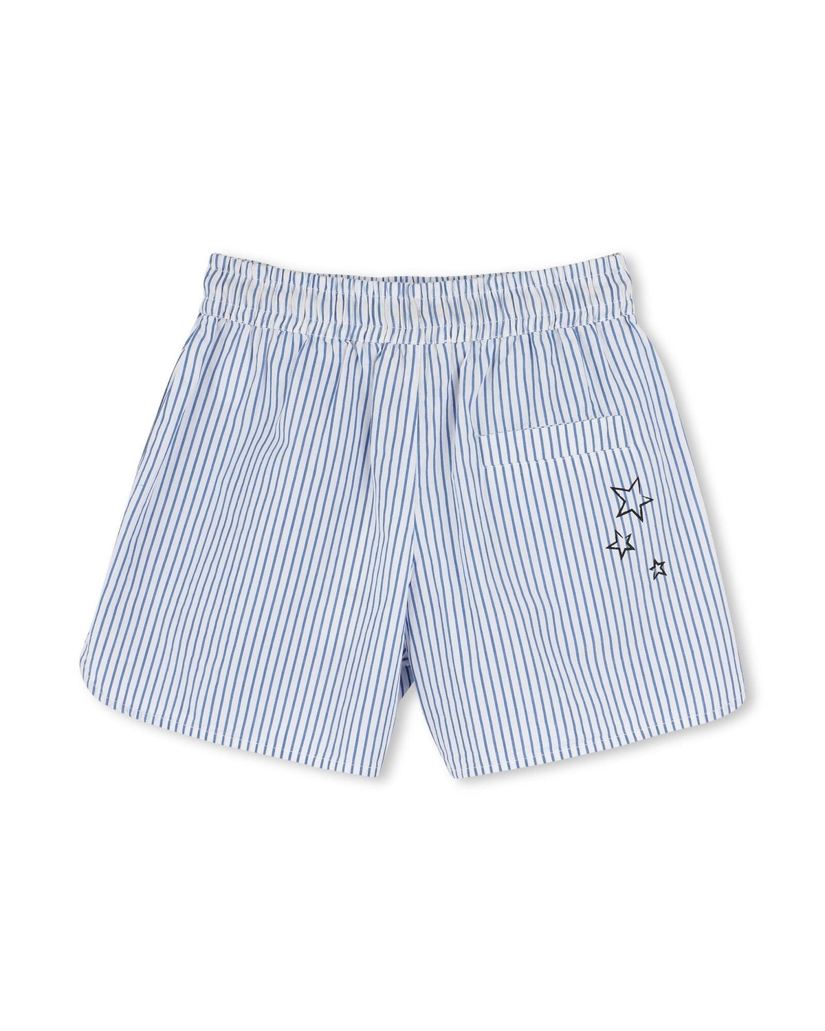 Short à taille élastiquée - Bleu Ozone