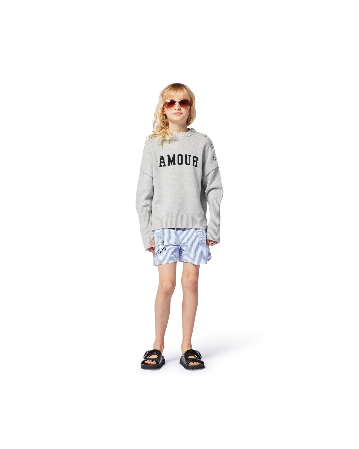 Short à taille élastiquée - Bleu Ozone