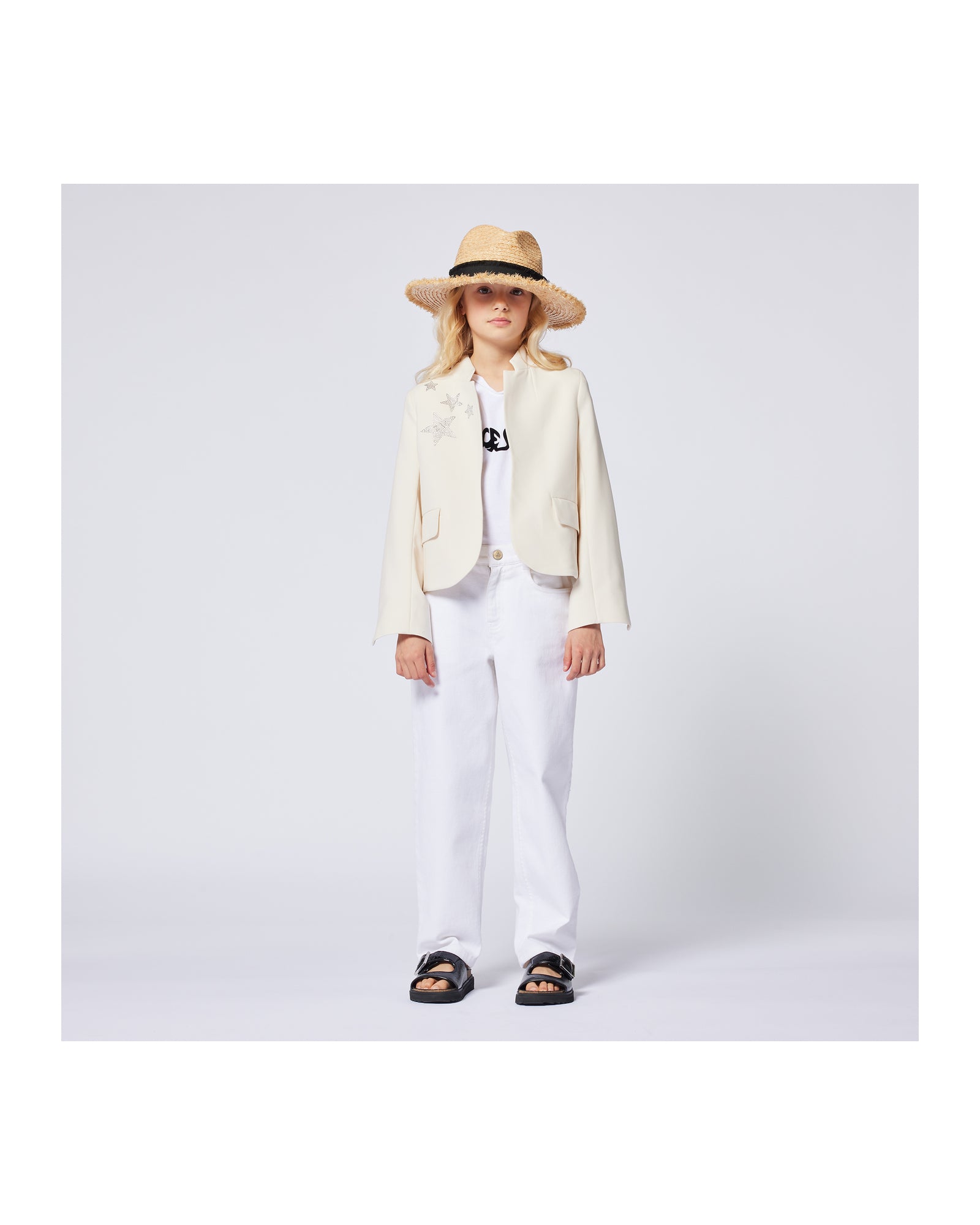 Pantalon en sergé - Blanc