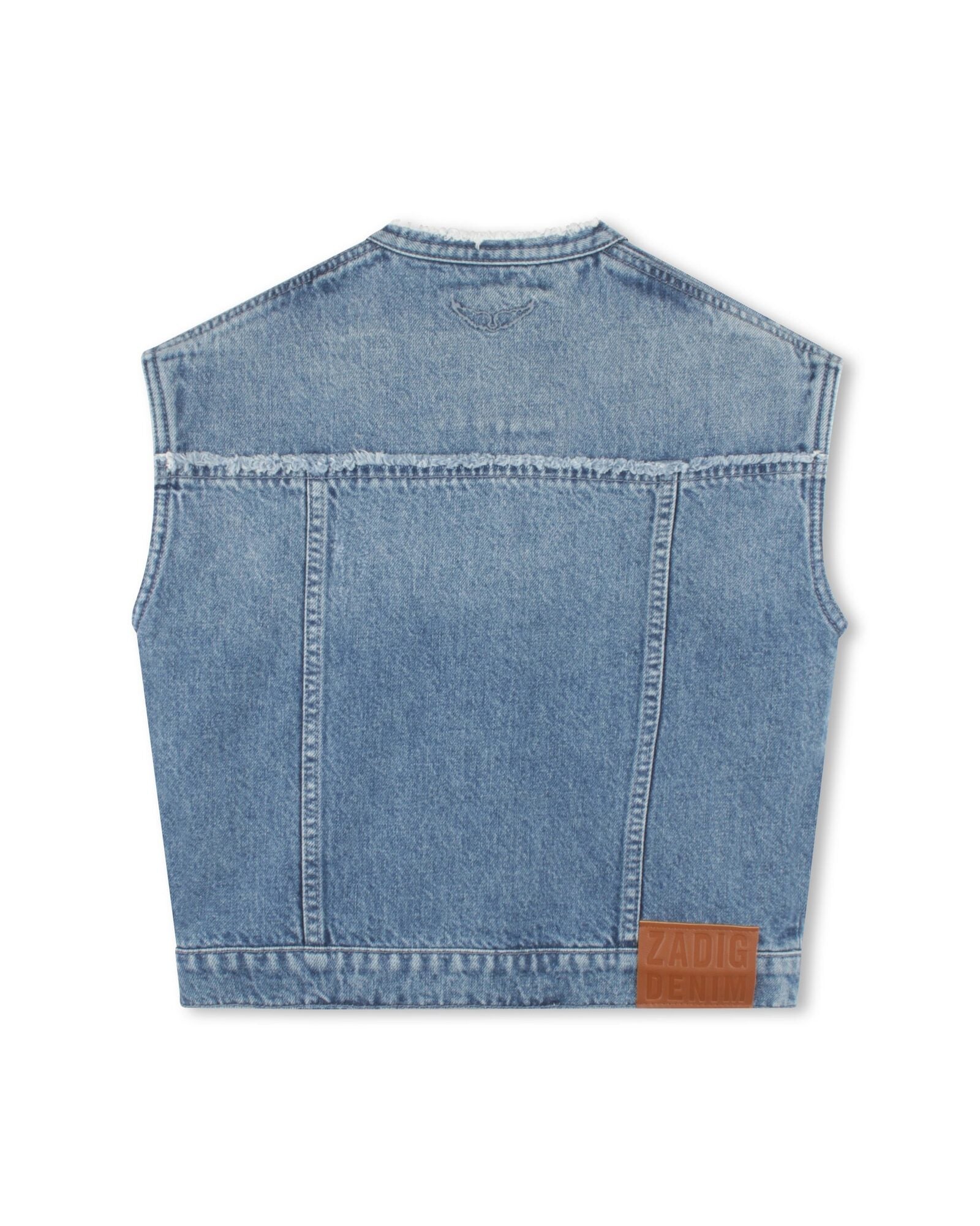 Veste sans manches en denim - Double Stone