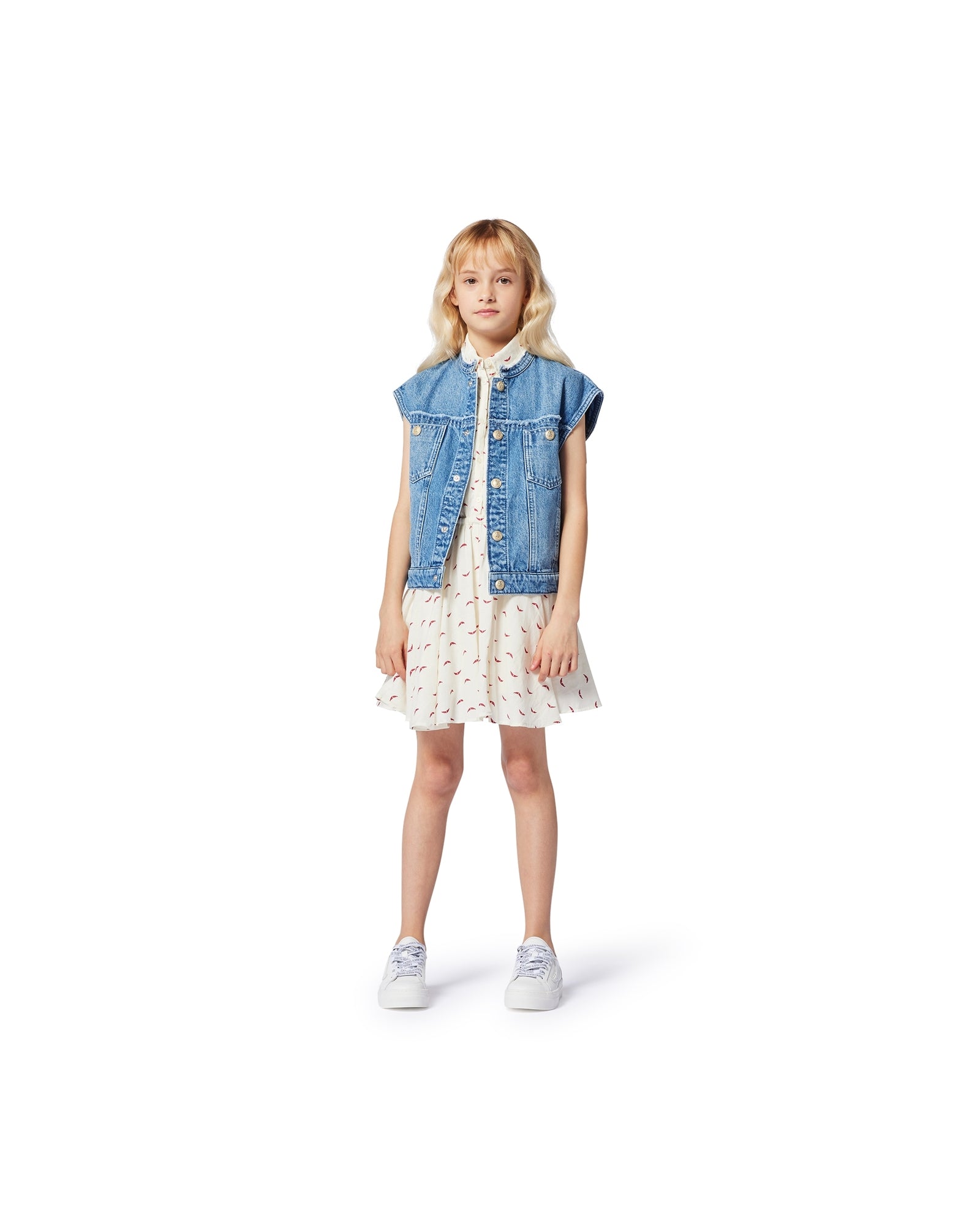 Veste sans manches en denim - Double Stone