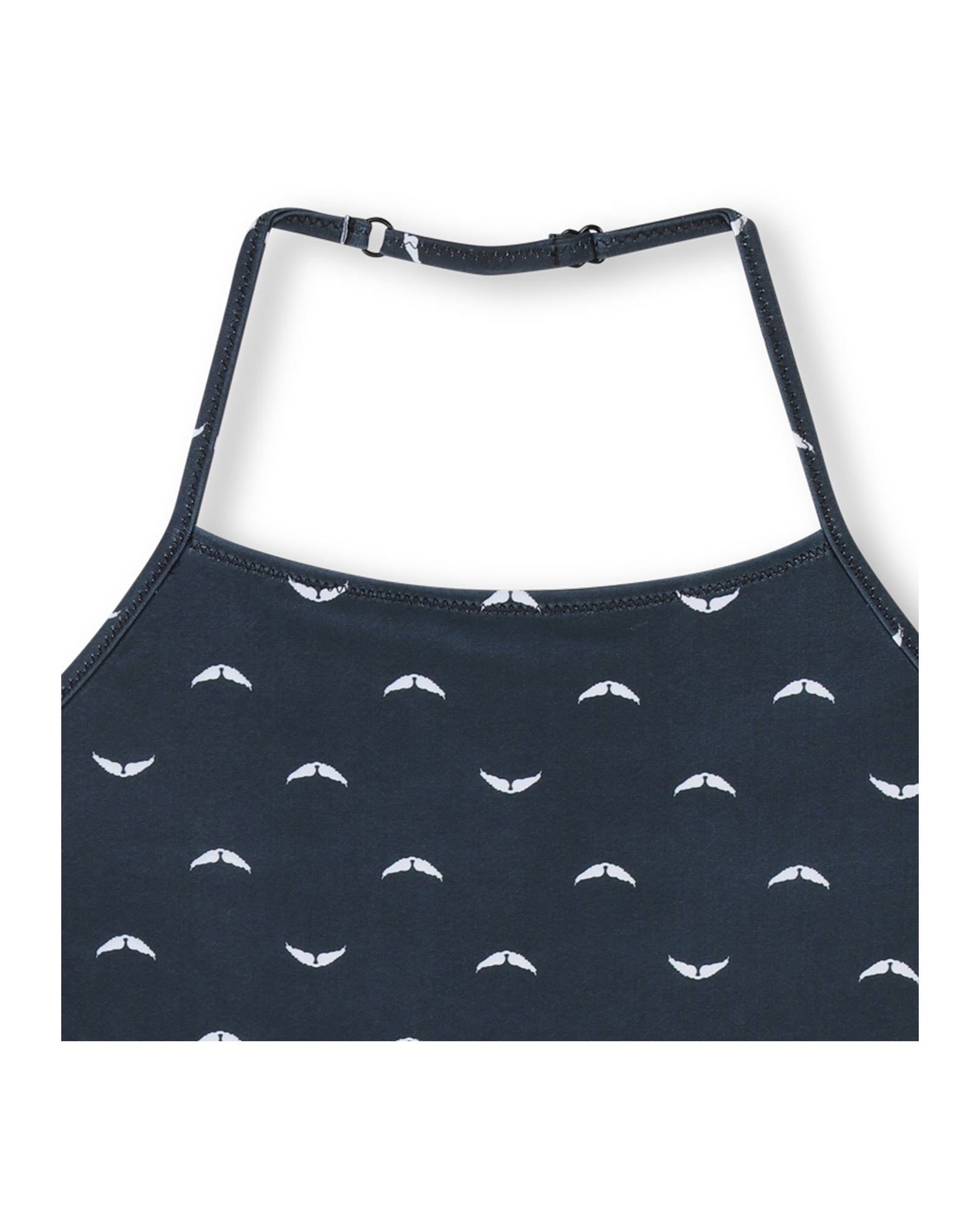 Allover print 1-piece swimming costume - Black