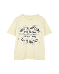 T-shirt avec illustration en coton - Jaune Acidulé