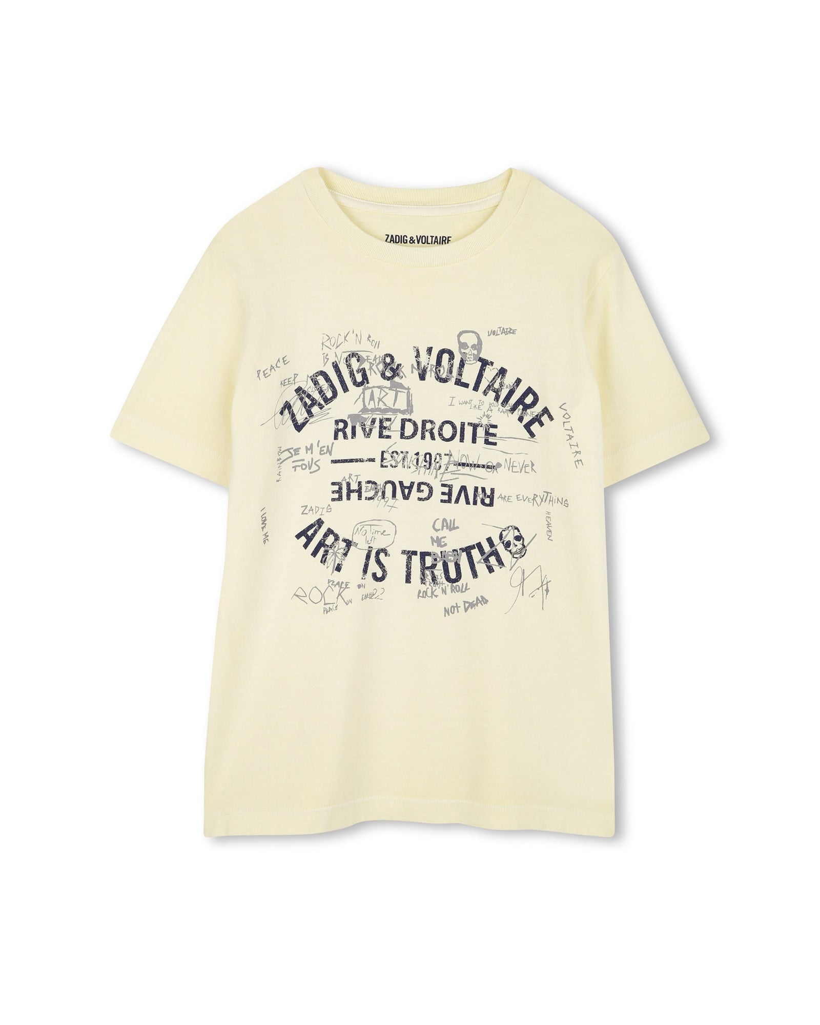 T-shirt avec illustration - Jaune Acidule
