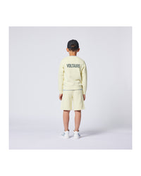 Bermuda en molleton - Jaune Acidule