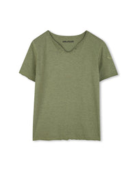 T-shirt with embroidery - Deep Olive