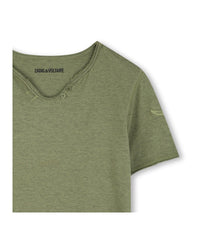 T-shirt with embroidery - Deep Olive