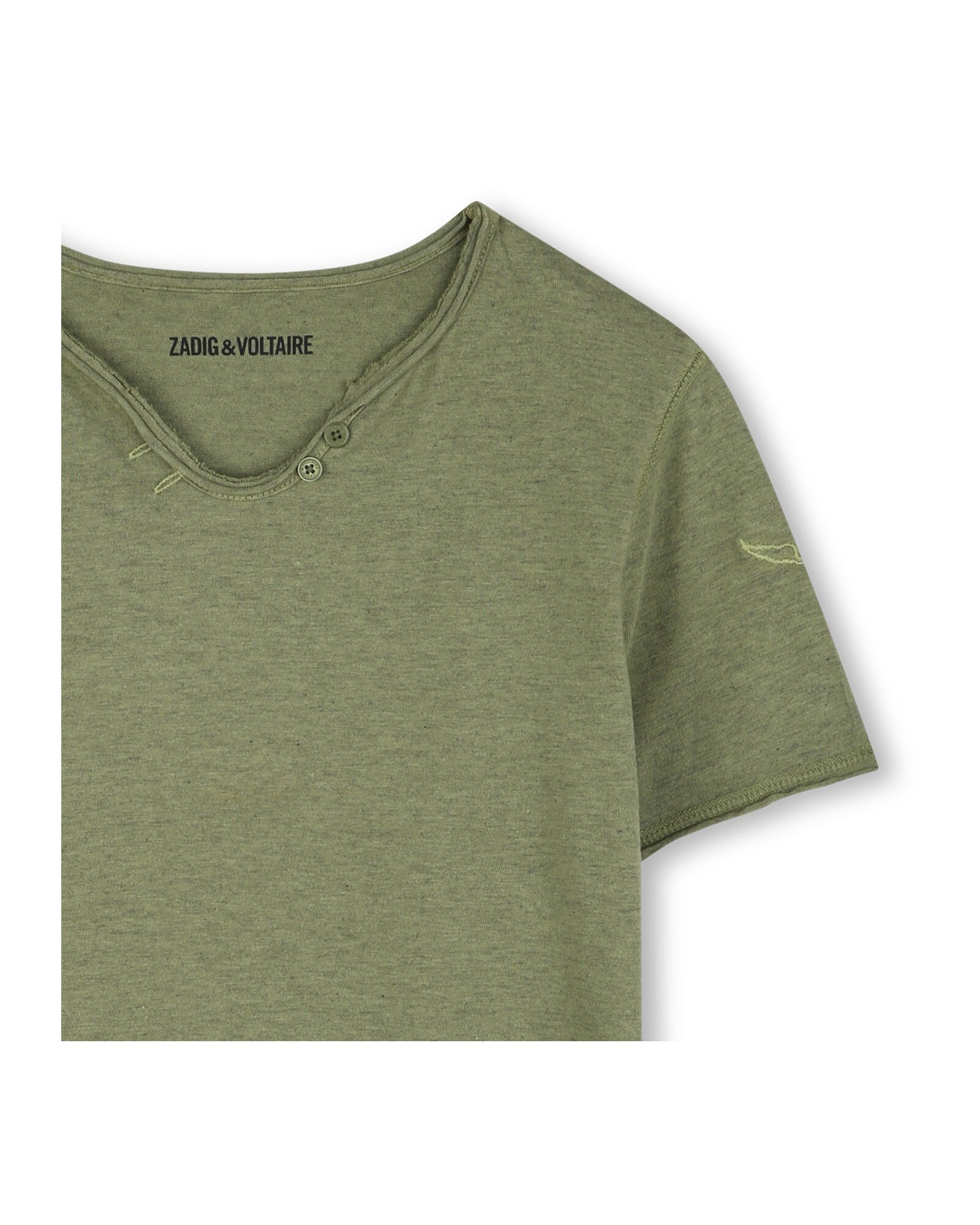 T-shirt with embroidery - Deep Olive