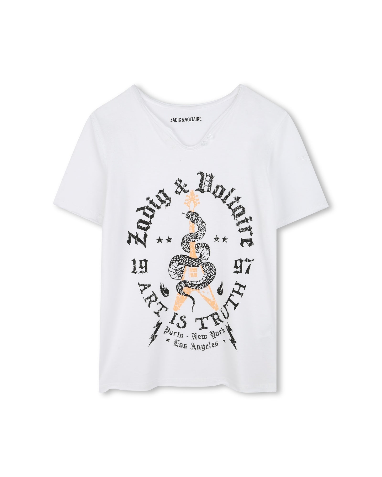 T-shirt avec broderie - Blanc