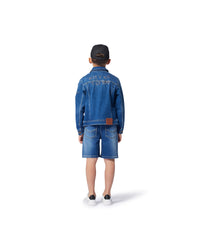 Bermuda en denim - Brossage & Stone Pousse