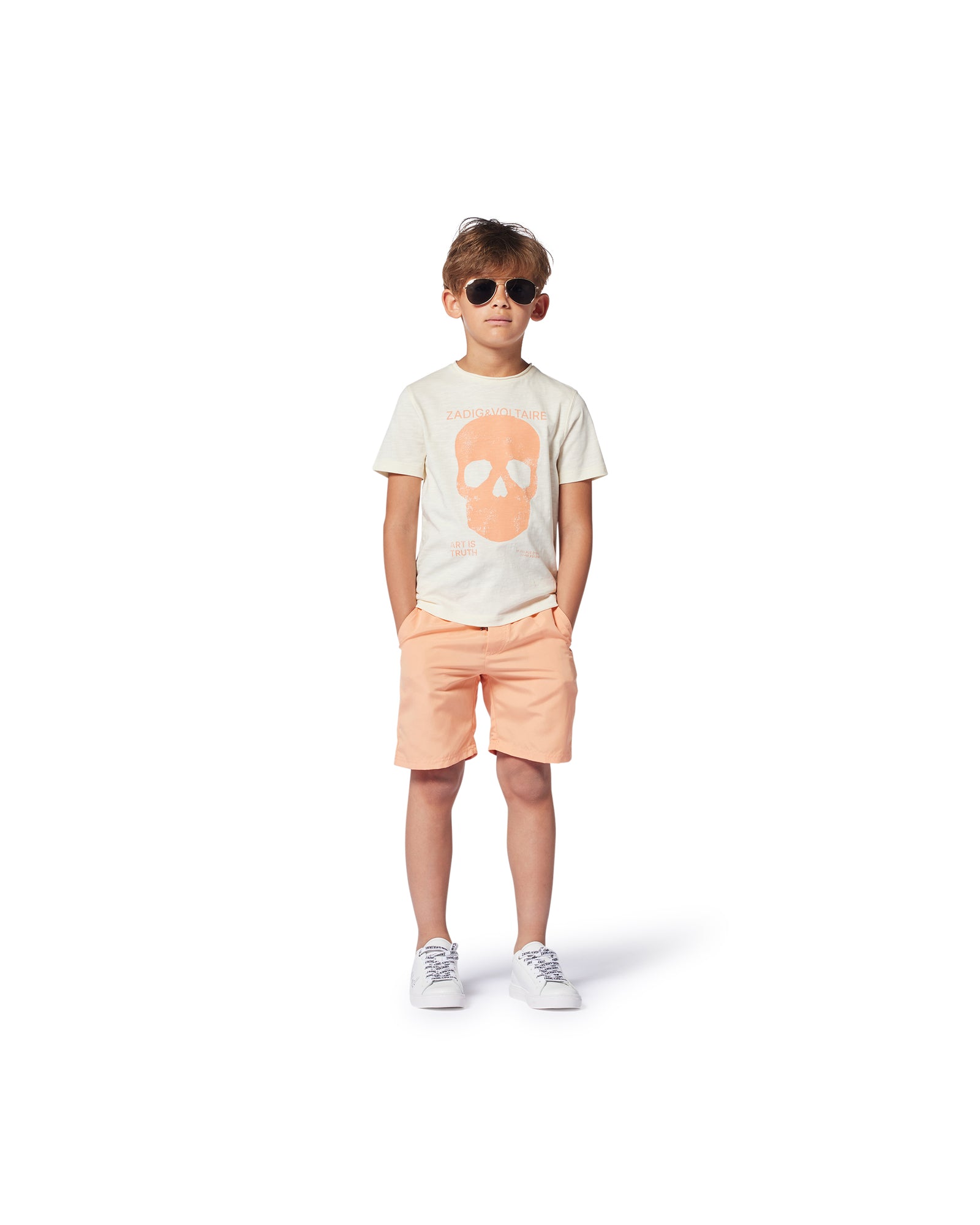 Surfer à taille élastiquée - Cantaloupe