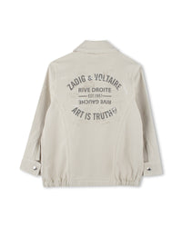 Veste militaire en canvas - Lime Stone