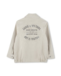 Veste militaire en canvas - Lime Stone
