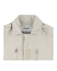 Veste militaire en canvas - Lime Stone