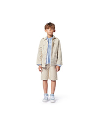 Veste militaire en canvas - Lime Stone