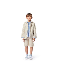 Veste militaire en canvas - Lime Stone