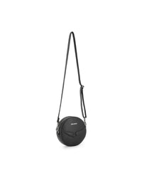 Sac à main rond en textile et enduit lisse - Black