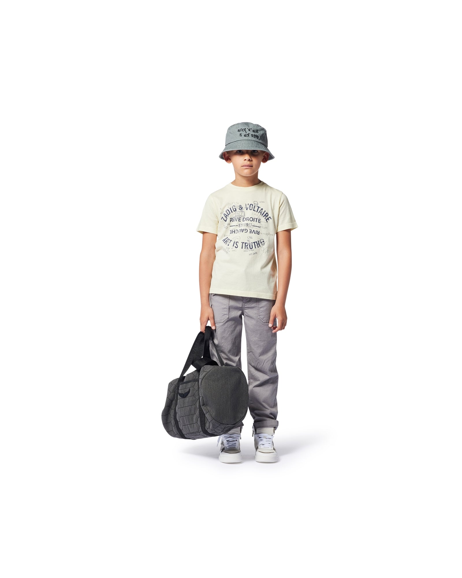 Sac voyage en denim - Black