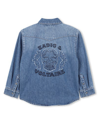 CHEMISE JEANS MANCHES LONGUES