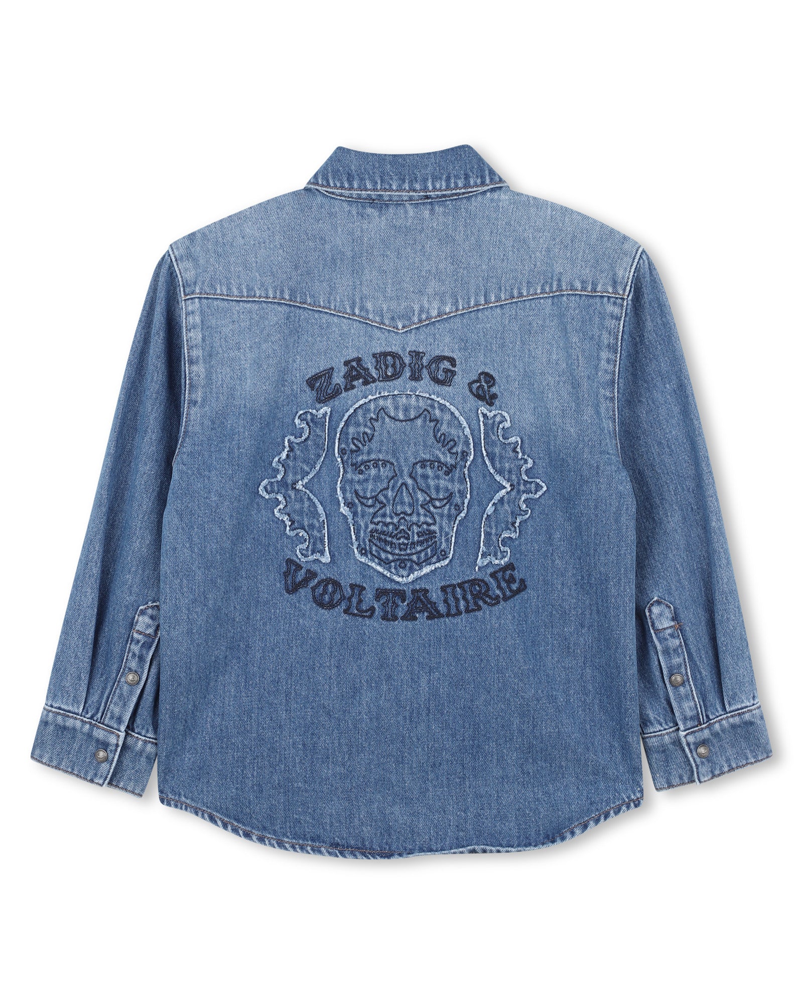 CHEMISE JEANS MANCHES LONGUES