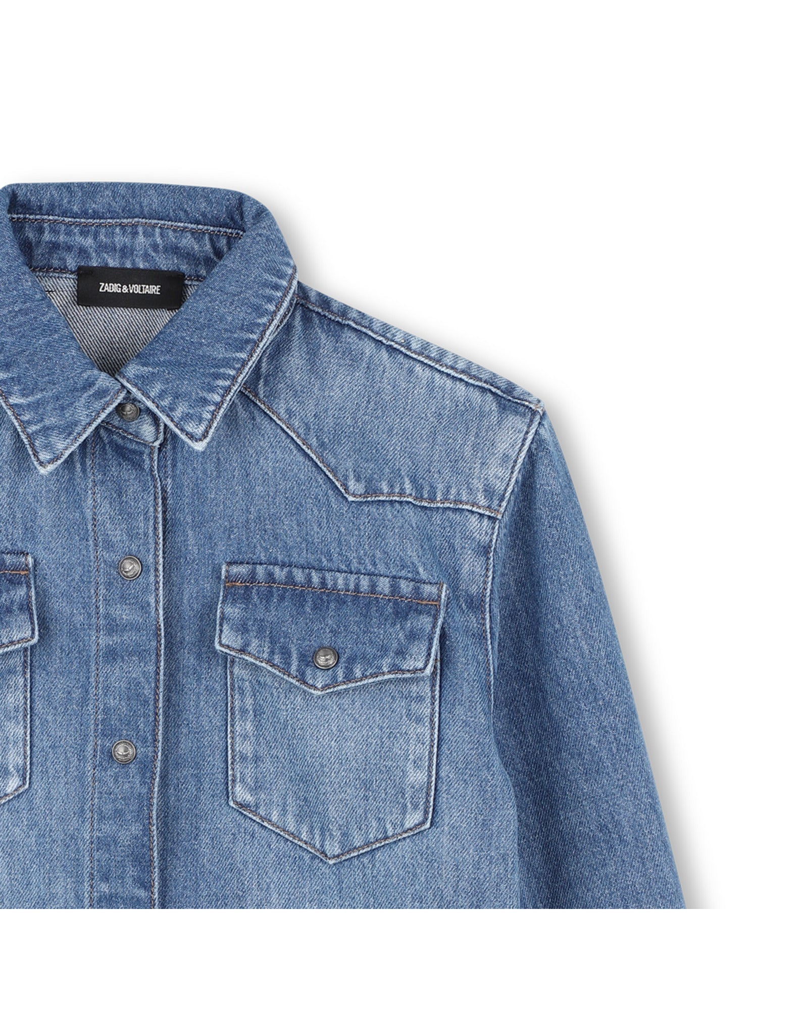 CHEMISE JEANS MANCHES LONGUES