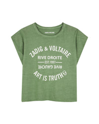 T-shirt manches courtes avec col aux bords francs - Willow Bough