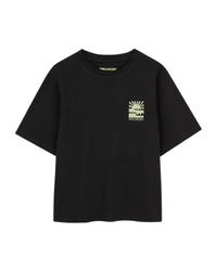 Short-sleeved crew-neck T-shirt - Black